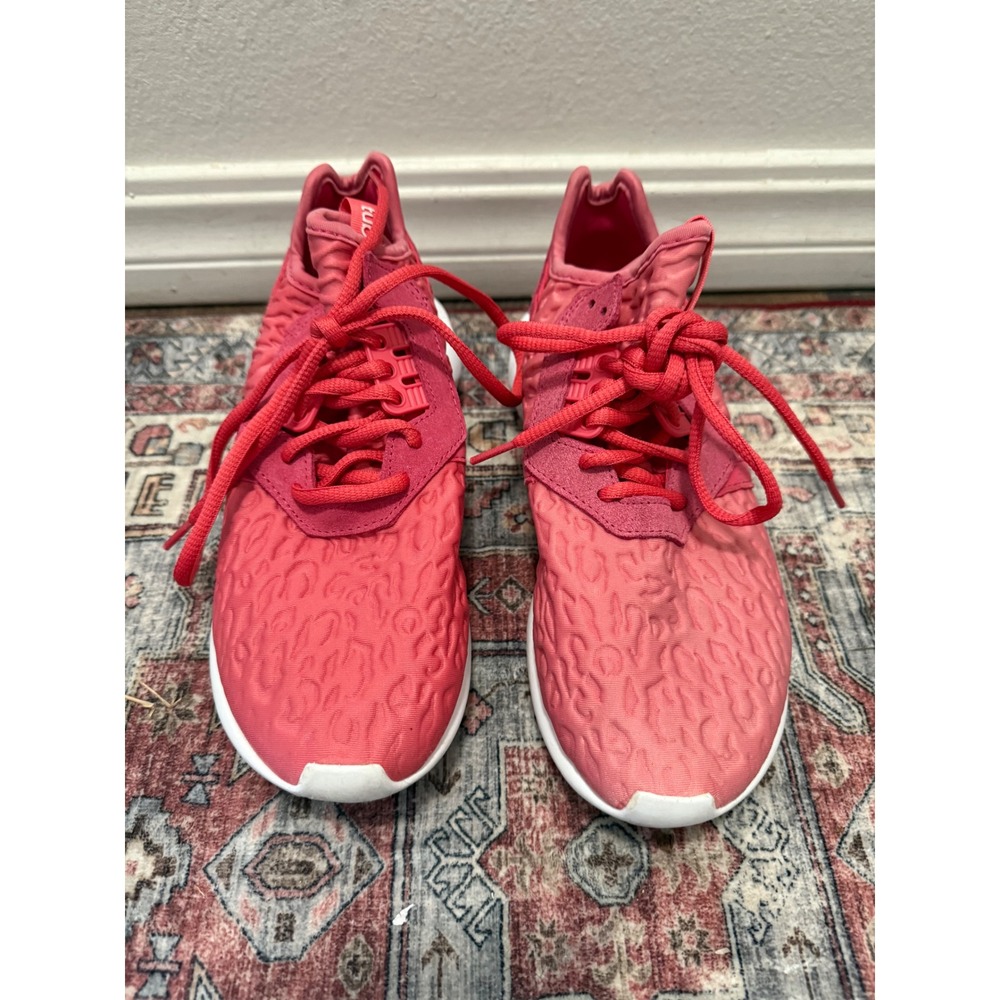 Adidas Tubular Viral 2 Pink Textured Lace‎ Up Athletic Sneakers Shoes Womens 6.5